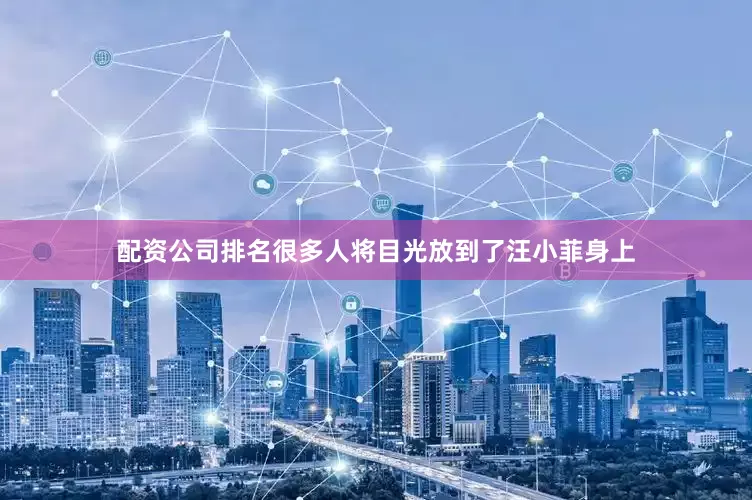 配资公司排名很多人将目光放到了汪小菲身上